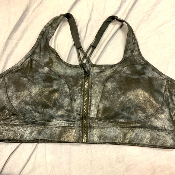 Zyia Stonewashed Front Zip Bra - Picture 1 of 2